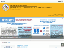 Tablet Screenshot of pcgg.gov.ph